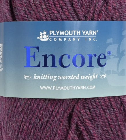 Plymouth Encore Worsted 355 Garnet Mix 10 x 100 g (Full Bag)